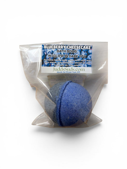 Blueberry Cheesecake - Bath Bomb w/Glow in Dark Toy