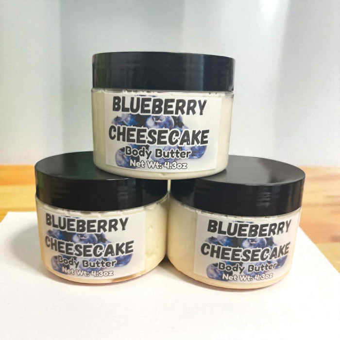 Blueberry Cheesecake Body Butter | Whipped Moisturizing Body Cream | Brown Sugar, Vanilla & Graham Cracker Crust | 4.30oz