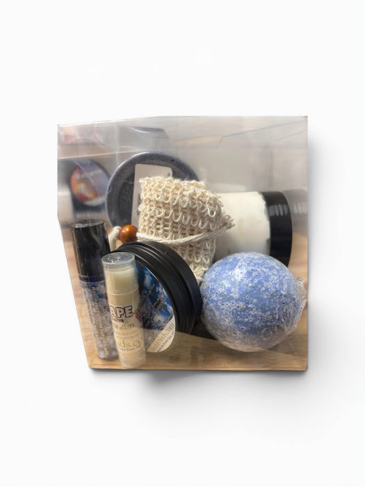 Blueberry Cheesecake Gift Basket | Deluxe Dessert-Inspired Spa Set with Scrub, Butter, Soap, Bath Bomb & More | Perfect Christmas Gift