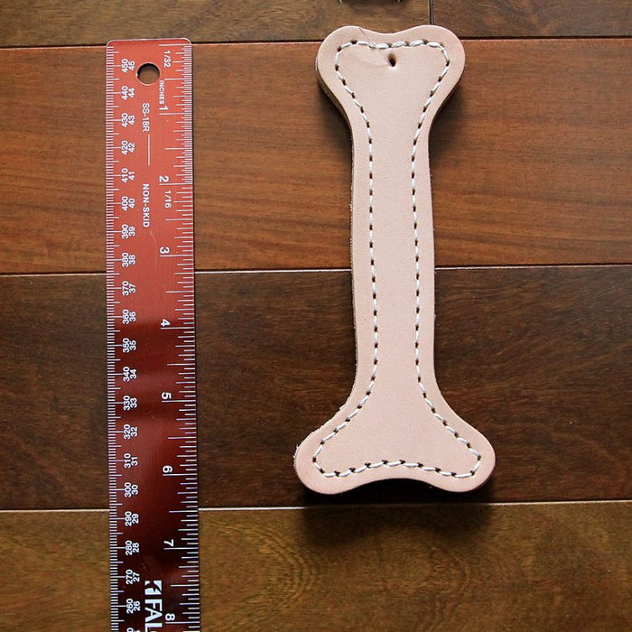 Natural Leather Dog Toy