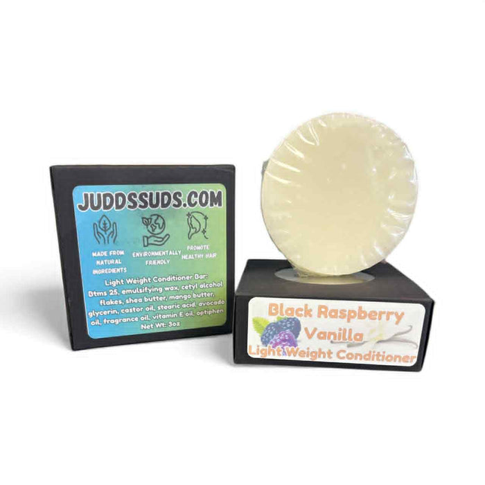 Black Raspberry & Vanilla | Lightweight Conditioner Bar | 3oz | Juicy Berry, Vanilla Cream & Soft Shine