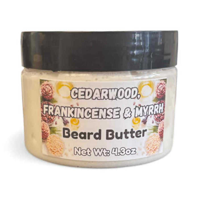 Cedarwood Frankincense & Myrrh Beard Butter | Woodsy & Warm Beard Moisturizer for Men