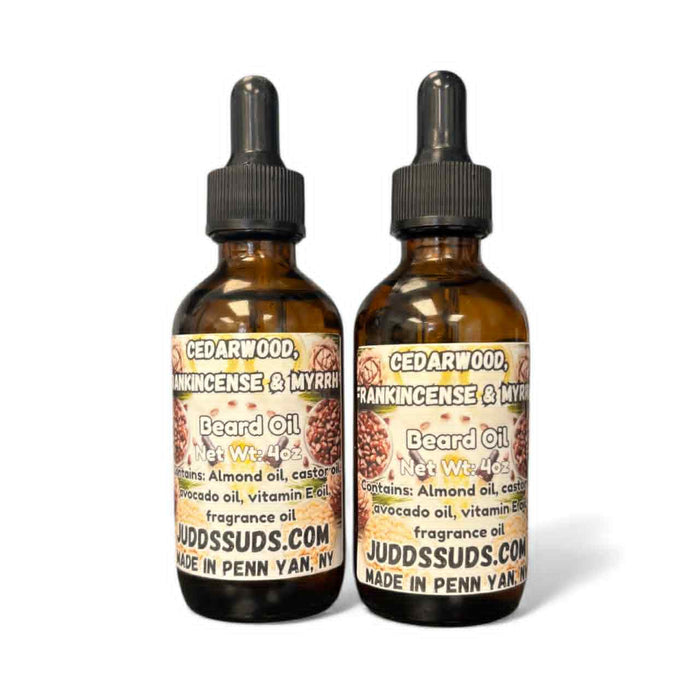 Cedarwood Frankincense & Myrrh Beard Oil | Woodsy & Resinous Beard Conditioner for Men