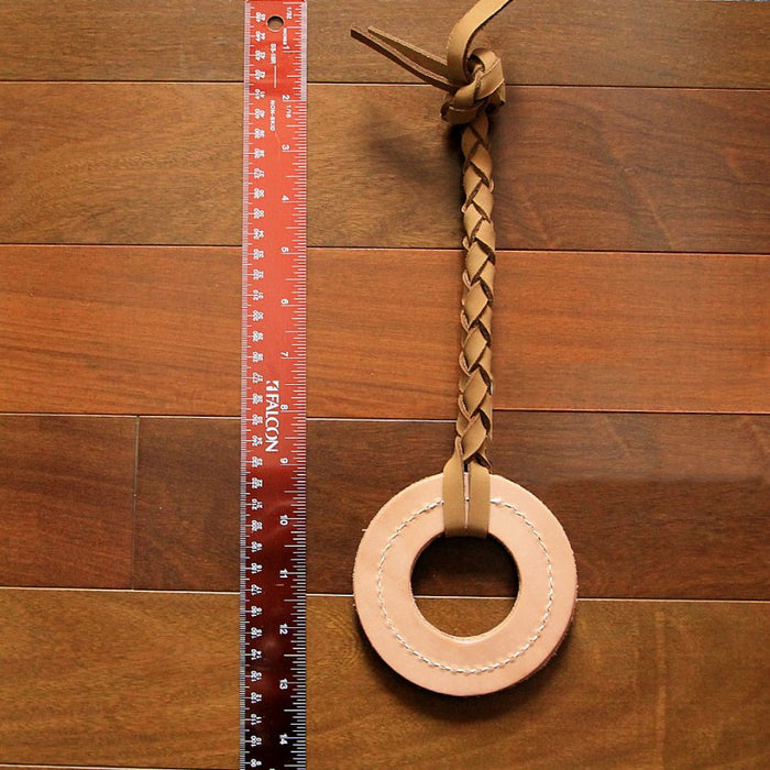 Natural Leather Tug Toy for Dogs