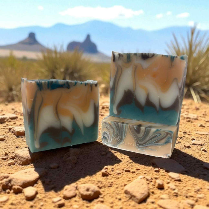 Rugged meets refined with our Cowboy Soap — a bold blend of green, citrus, and woody notes in a handmade artisan bar that leaves skin clean and refreshed.