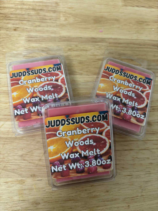 Cranberry Woods Wax Melt | Cranberry, Cinnamon & Currant Blend | Hand-Poured Fall Scent | 3.8oz