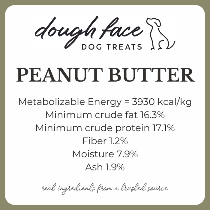 PEANUT BUTTER Crunchy Preservative-Free Dog Treats