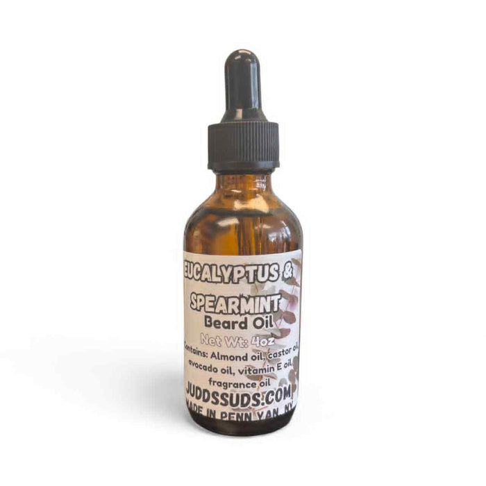 Eucalyptus & Spearmint Beard Oil | Refreshing Essential Oil Blend | Softens & Conditions Beard | 4oz