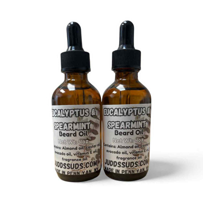 Eucalyptus & Spearmint Beard Oil | Refreshing Essential Oil Blend | Softens & Conditions Beard | 4oz