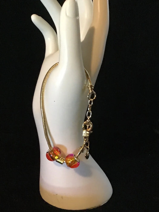 Zodiac adjustable snake bracelet