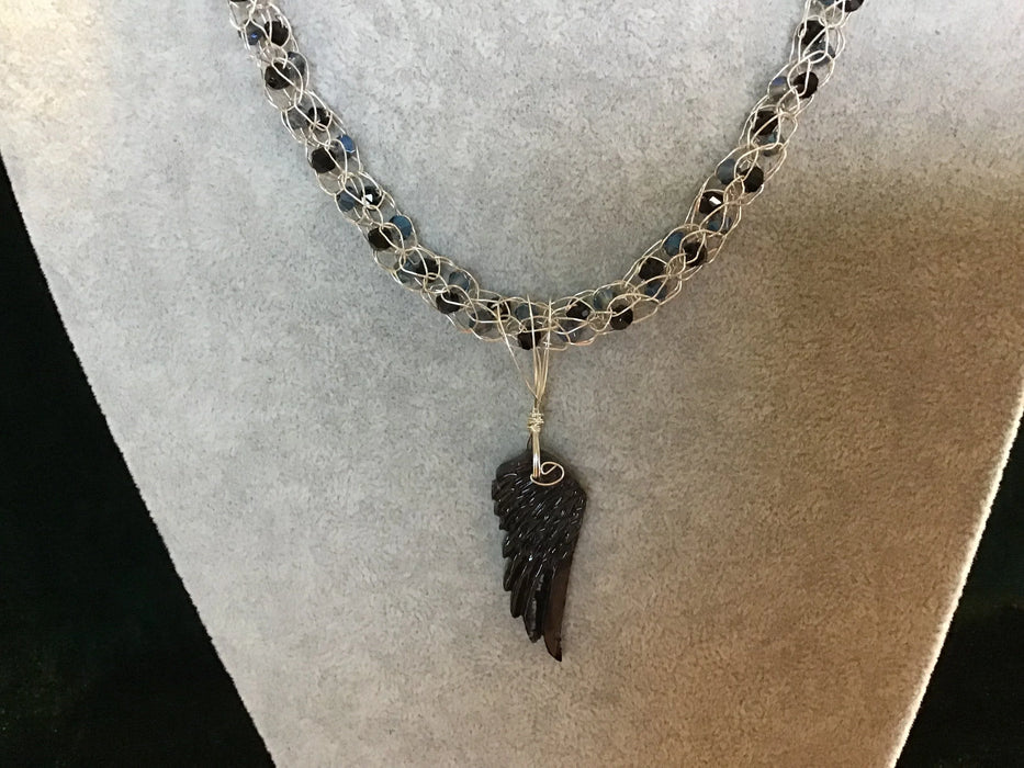 Handmade necklace chain pendant with choice of gemstone