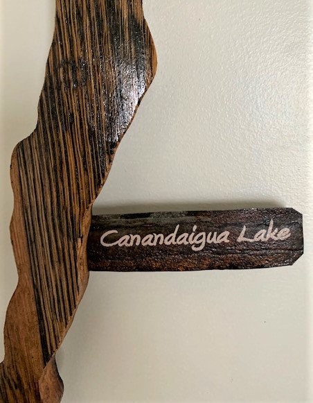 Canandaigua Lake Cutout Hoop Wall Hanging