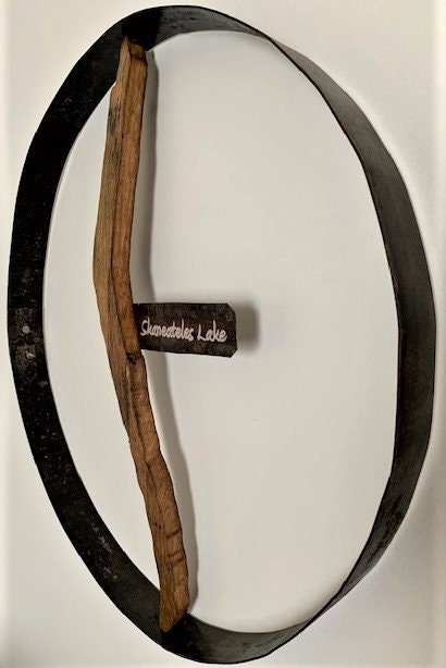 Skaneateles Lake Cutout Hoop Wall Hanging