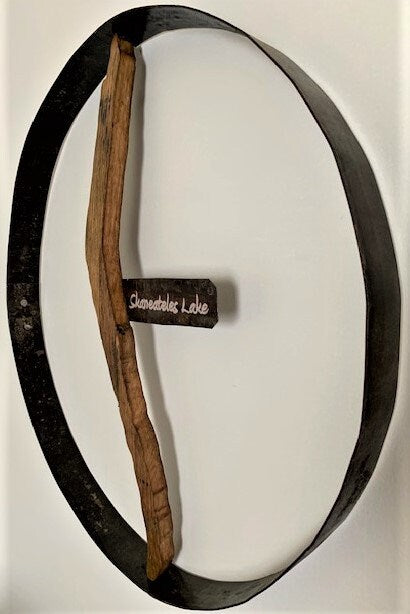 Skaneateles Lake Cutout Hoop Wall Hanging