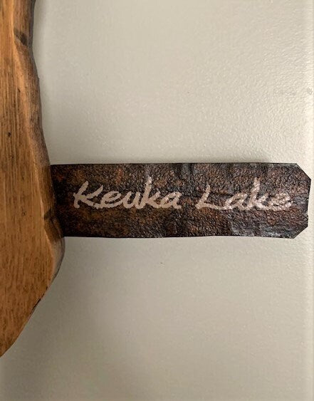 Keuka Lake Cutout Hoop Wall Hanging - handmade decor by Wine Country Barrel Art | Shop Finger Lakes NY