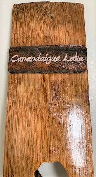 Canandaigua Lake Barrel Stave Wall Hanging
