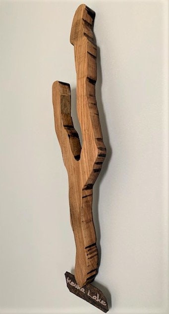 Keuka Lake Cutout Stave Wall Hanging