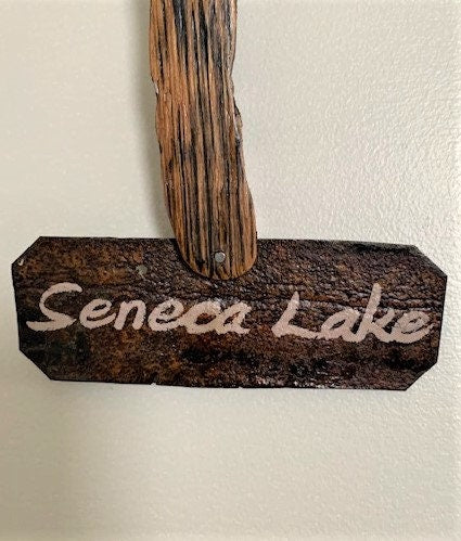 Seneca Lake Cutout Stave Wall Hanging