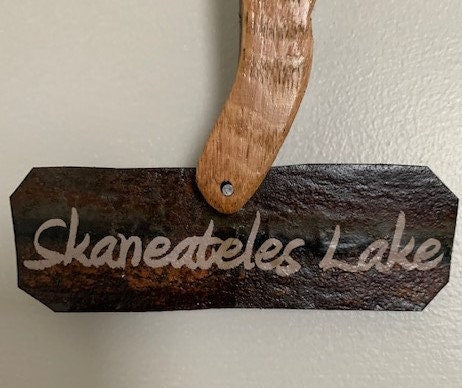 Skaneateles Lake Cutout Stave Wall Hanging