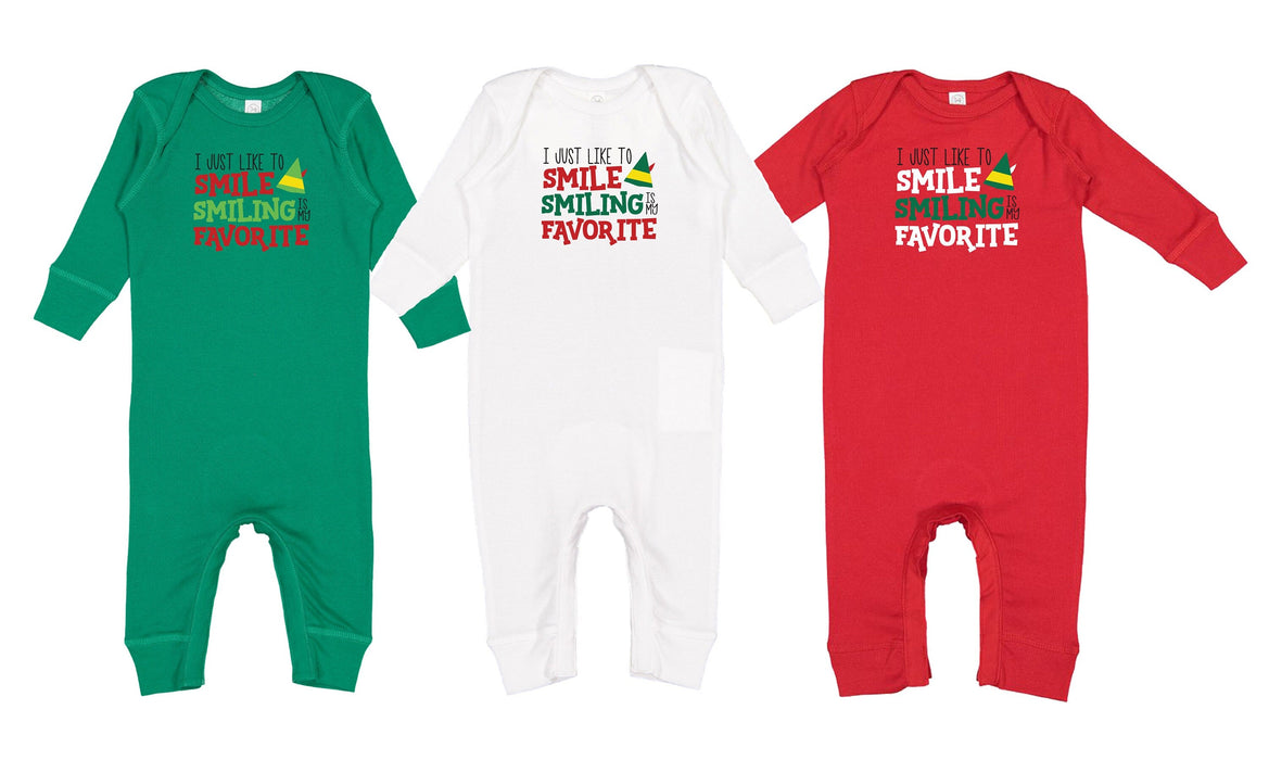 Baby's First Christmas Outfit: 'Smiling is My Favorite' Romper
