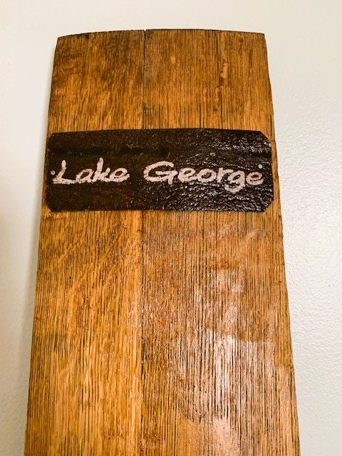Lake George Barrel Stave Wall Hanging