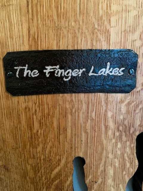 Finger Lakes Barrel Head Wall Hanging