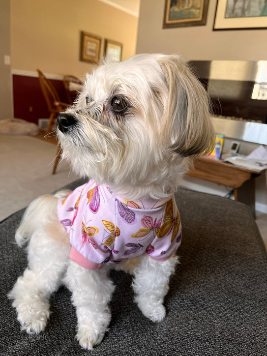 Pink Butterfly T-shirt by Fetching Dog Fashions