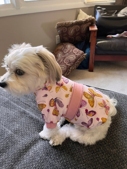 Pink Butterfly T-shirt by Fetching Dog Fashions