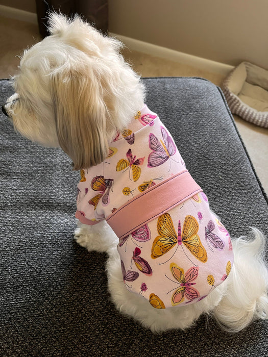 Pink Butterfly T-shirt by Fetching Dog Fashions