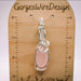 Rose Quartz Matching Pendant and Earrings, Pink Owl Earrings Gift, for Wife, Barbiecore Jewelry Set Gift, for Daughter, Owl Lover Jewelry