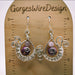 Purple Crystal Pendant and Earring Set, Crown Chakra Matching Jewelry, Royal Jasper Earrings, Tripiche Amethyst Pendant in Silver