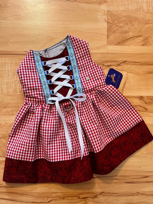 Dirndl, Red for Oktoberfest Dog Costume
