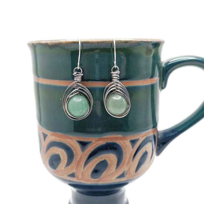 Short Silver Herringbone Dangle Drop Earrings, Fall Themed Jewelry, Witchy Boho Dangle Earrings in Silver, Sterling Silver Ear Hooks