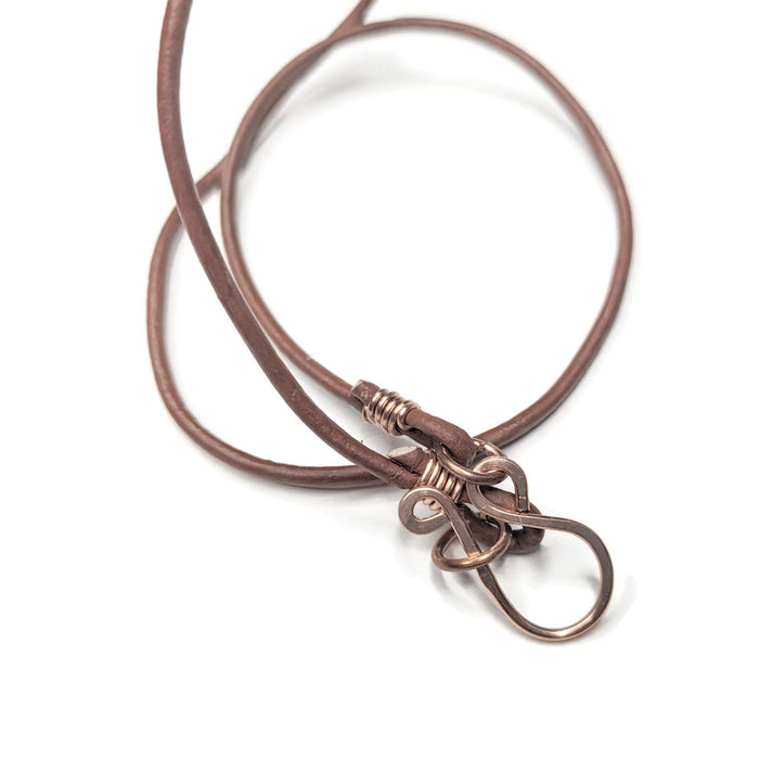 Custom Length Leather or Cotton Cord Necklace, 2mm Thick Genuine Leather, Genuine Woven Cotton, Made to Order Braided Bolo Necklace