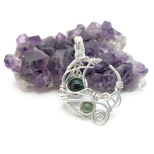 Silver Moon Pendant, Lunar Inspired Jewelry, Handmade Crescent Moon Pendant Gift, for Astrologist, for Mom, Top Jewelry Gift, Elven Moon
