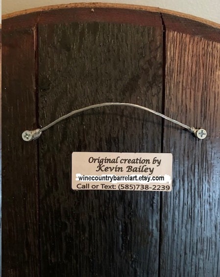 Finger Lakes Barrel Head Wall Hanging