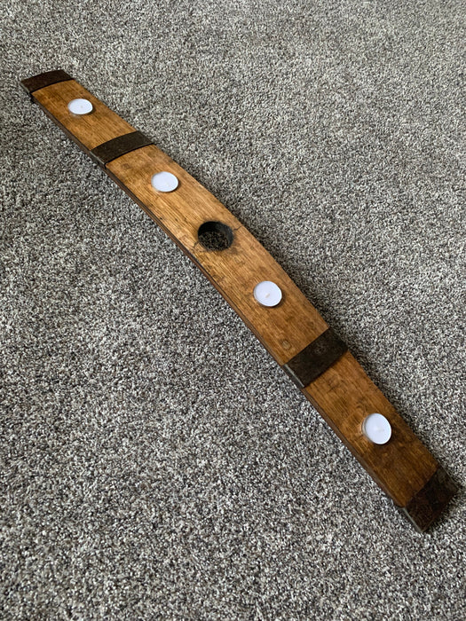 Rustic 4 Candle Barrel Stave