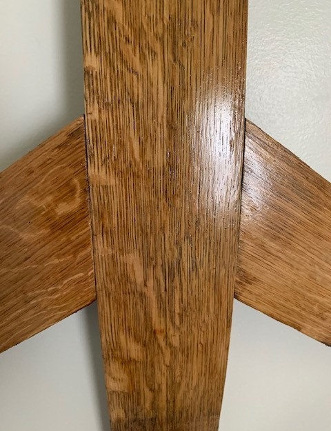 Peace Sign Barrel Hoop Wall Hanging