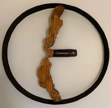Chautauqua Lake Cutout Hoop Wall Hanging