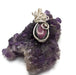 Pink Ruby in Zoisite Pendant, Silver Wrapped Pink Pendant, Heart Chakra Pendant, Metaphysical Pendant, Ruby in Zoisite jewelry gift, for mom