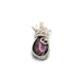 Small pink Ruby in Zoisite wrapped in silver