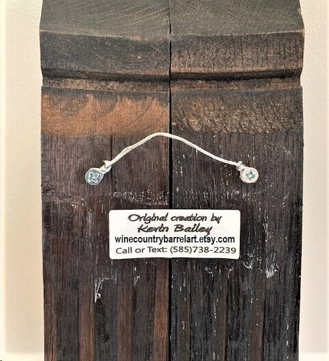 Skaneateles Lake Barrel Stave Wall Hanging