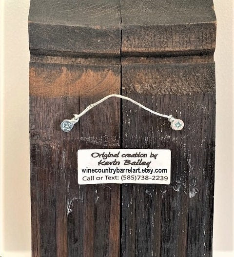 Owasco Lake Barrel Stave Wall Hanging