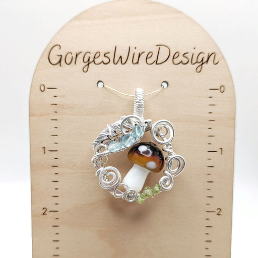 Whimsical Silver Mushroom Pendant, Mushroom themed jewelry, Fungi Gift Idea, for Daughter, for Girlfriend, Cute Mushroom Jewelry