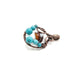 Blue Mushroom Copper Pendant, Mushroom Pendant with Blue Howlite, Minimalist Mushroom Pendant, Mushroom Gift Idea, for Sister, for Coworker