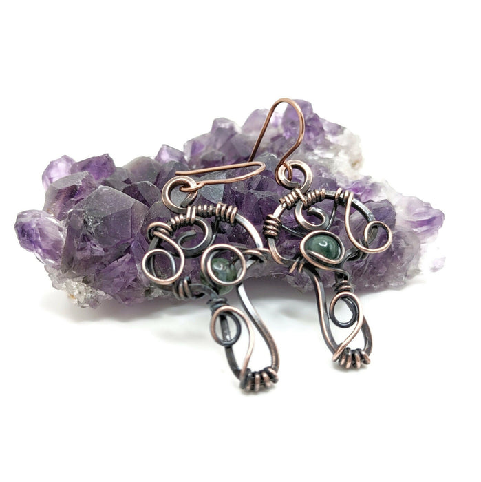 Wire Mushroom Dangle Drop Earrings, Mushroom Jewelry, Cottagecore Earrings Dangle Gift Idea, for Mothers Day, Top Jewelry Gift for Moms