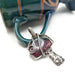 Ruby in Zoisite Mushroom Pendant, Pink and Silver Wire Mushroom Jewelry, Mushroom Gift Idea for Nature Lover, for Daughter