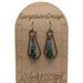 Green and Blue Dangle Drop Teardrop Earrings, Winter Themed Earrings, Blue Boho Dangle Earrings, Blue Tone Jewelry Gift, for Sister, for mom