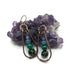 Green and Blue Dangle Drop Teardrop Earrings, Winter Themed Earrings, Blue Boho Dangle Earrings, Blue Tone Jewelry Gift, for Sister, for mom