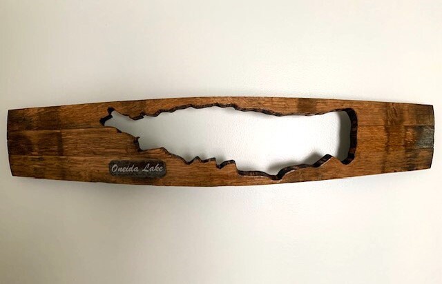 Oneida Lake Barrel Stave Wall Hanging